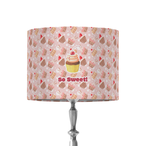 Custom Sweet Cupcakes 8" Drum Lamp Shade - Fabric (Personalized)