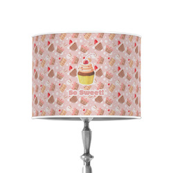Sweet Cupcakes 8" Drum Lamp Shade - Poly-film (Personalized)