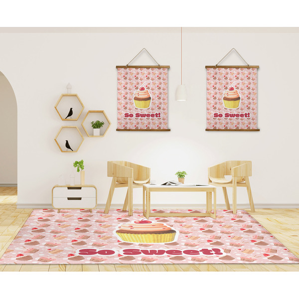 Sweet Cupcakes 8'x10' Indoor Area Rugs - IN CONTEXT