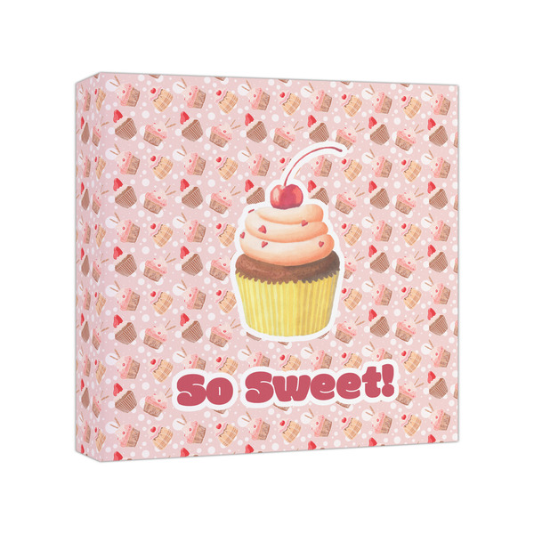 Custom Sweet Cupcakes Canvas Print - 8x8 (Personalized)