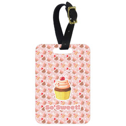 Sweet Cupcakes Metal Luggage Tag w/ Name or Text