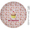 Sweet Cupcakes 8" Glass Appetizer / Dessert Plates - Single or Set (Personalized)