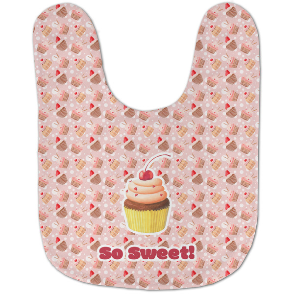 Sweet Cupcakes Baby Bib - AFT flat