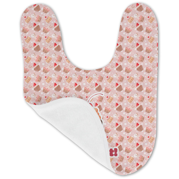 Sweet Cupcakes Baby Bib - AFT folded