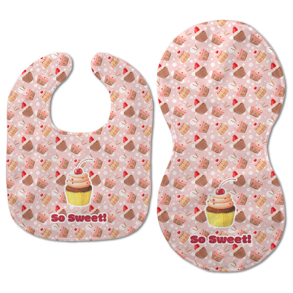 Sweet Cupcakes Baby Bib & Burp Set - Approval (new bib & burp)