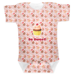 Sweet Cupcakes Baby Bodysuit 3-6 w/ Name or Text