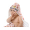 Sweet Cupcakes Baby Hooded Towel on Child