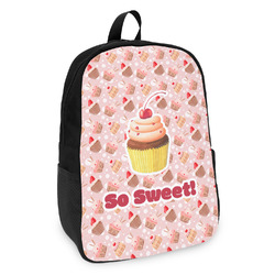 Sweet Cupcakes Kids Backpack w/ Name or Text
