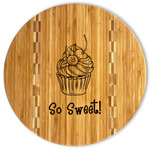 Sweet Cupcakes Bamboo Cutting Board (Personalized)