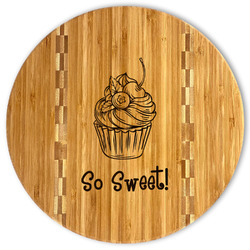 Sweet Cupcakes Bamboo Cutting Board (Personalized)
