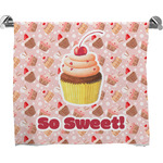 Sweet Cupcakes Bath Towel w/ Name or Text