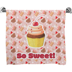 Sweet Cupcakes Bath Towel w/ Name or Text