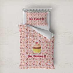 Sweet Cupcakes Duvet Cover Set - Twin XL w/ Name or Text