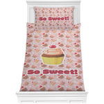 Sweet Cupcakes Comforter Set - Twin w/ Name or Text