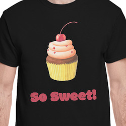 Sweet Cupcakes T-Shirt - Black - Medium (Personalized)