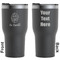 Sweet Cupcakes Black RTIC Tumbler - Front and Back