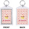 Sweet Cupcakes Bling Keychain (Front + Back)