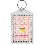 Sweet Cupcakes Bling Keychain w/ Name or Text
