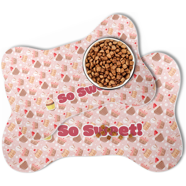 Sweet Cupcakes Bone Shaped Dog Mats - MAIN