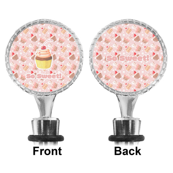 Sweet Cupcakes Bottle Stopper - Front and Back
