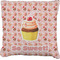 Sweet Cupcakes Burlap Pillow 18"