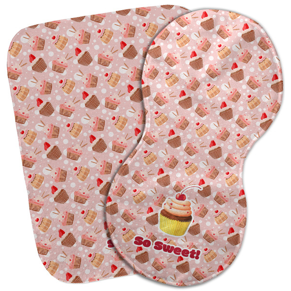 Custom Sweet Cupcakes Burp Cloth (Personalized)