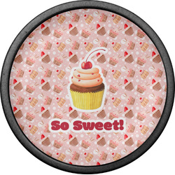 Sweet Cupcakes Cabinet Knob (Black) (Personalized)