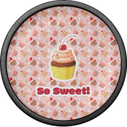 Sweet Cupcakes Cabinet Knob (Black) (Personalized)