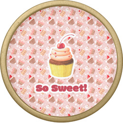 Sweet Cupcakes Cabinet Knob - Gold (Personalized)