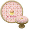 Sweet Cupcakes Cabinet Knob - Gold (Personalized)