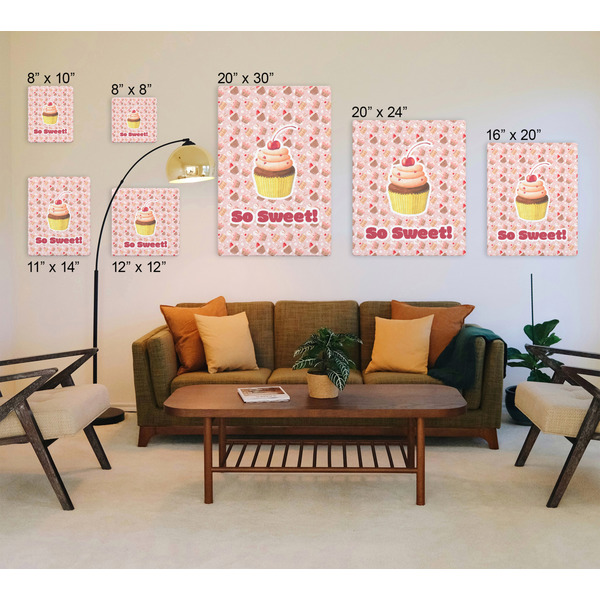 Sweet Cupcakes Canvas Prints - Multiple Sizes