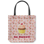 Sweet Cupcakes Canvas Tote Bag - Large - 18"x18" w/ Name or Text