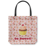 Sweet Cupcakes Canvas Tote Bag - Large - 18"x18" w/ Name or Text