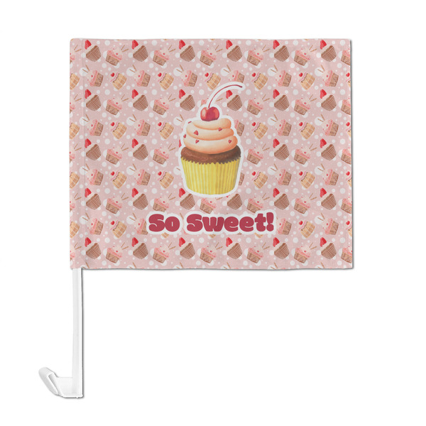 Sweet Cupcakes Car Flag - Large - FRONT