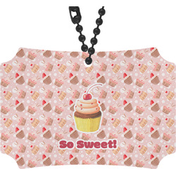 Sweet Cupcakes Rear View Mirror Ornament w/ Name or Text