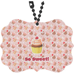 Sweet Cupcakes Rear View Mirror Charm w/ Name or Text