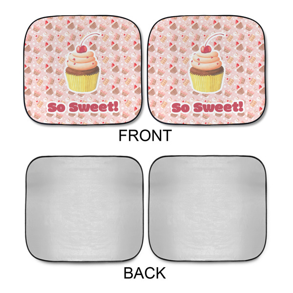 Sweet Cupcakes Car Sun Shades - APPROVAL
