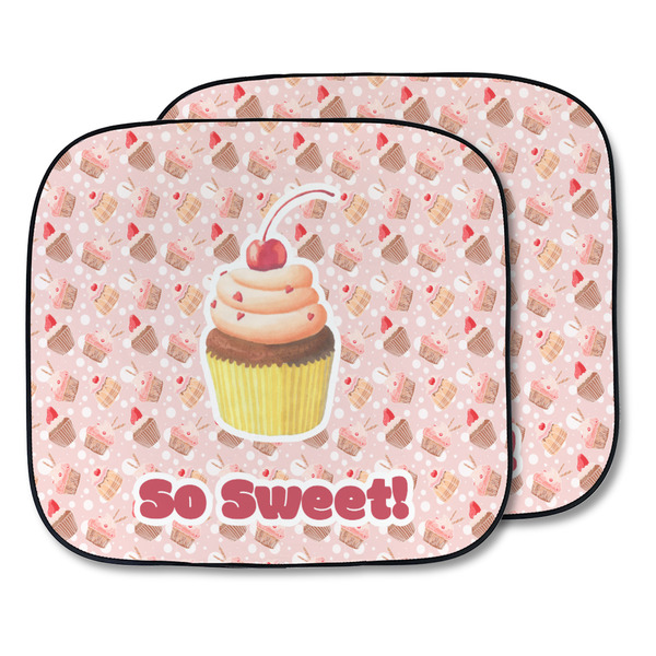 Custom Sweet Cupcakes Car Sun Shade - Two Piece (Personalized)