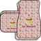 Sweet Cupcakes Car Floor Mats Set - 2 Front & 2 Back w/ Name or Text