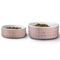 Sweet Cupcakes Ceramic Dog Bowls - Size Comparison
