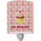 Sweet Cupcakes Ceramic Night Light w/ Name or Text
