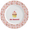 Sweet Cupcakes Ceramic Plate w/Rim