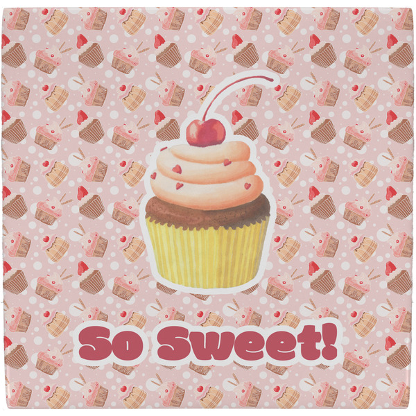 Custom Sweet Cupcakes Ceramic Tile Hot Pad w/ Name or Text