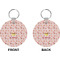 Sweet Cupcakes Circle Keychain (Front + Back)