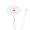 Sweet Cupcakes 7" Oval Plastic Stir Sticks - Clear (Personalized)
