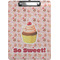 Sweet Cupcakes Clipboard (Letter)