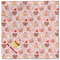 Sweet Cupcakes Cloth Napkins - Personalized Lunch (Single Full Open)