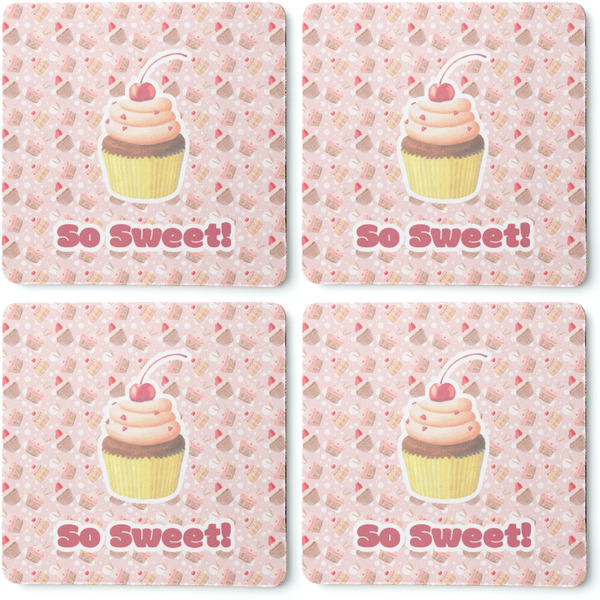 Sweet Cupcakes Coaster Rubber Back - Apvl