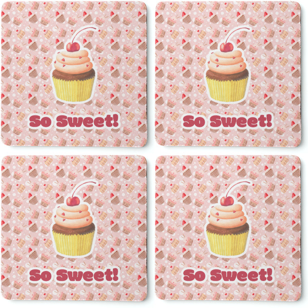Sweet Cupcakes Coaster Rubber Back - Apvl