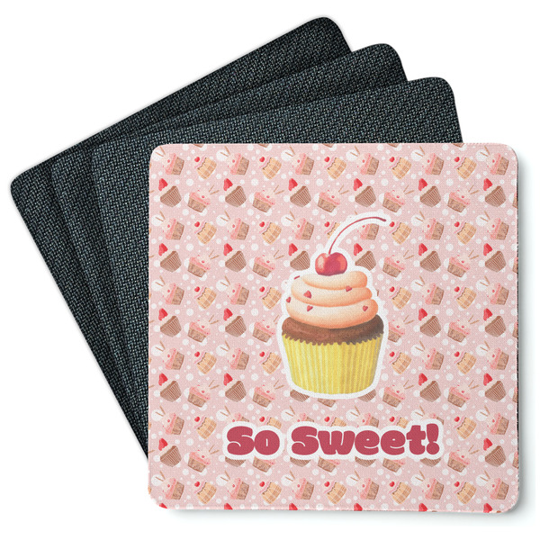 Sweet Cupcakes Coaster Rubber Back - Main